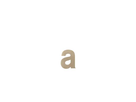 GPF Letter A/ 116 mm Champagne blend