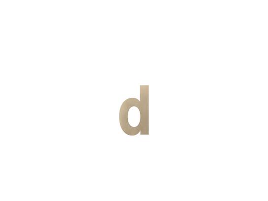 GPF Letter D/ 156 mm Champagne blend