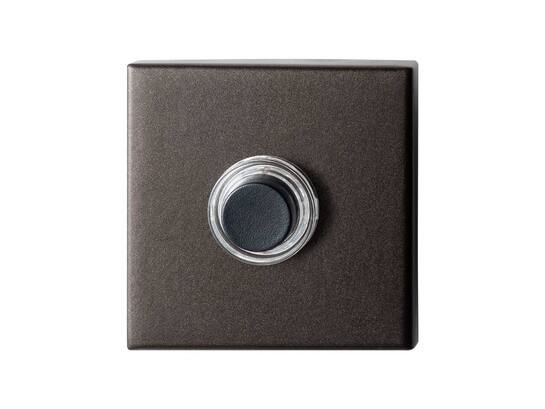 GPF Beldrukker vierkant met zwarte button DARK BLEND