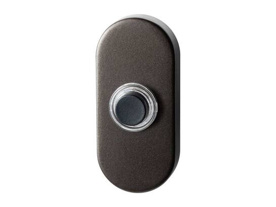 GPF Beldrukker ovaal met zwarte button DARK BLEND