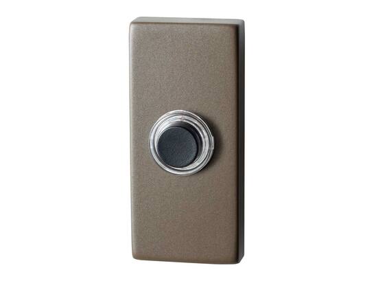 GPF Beldrukker met zwarte button MOCCA BLEND