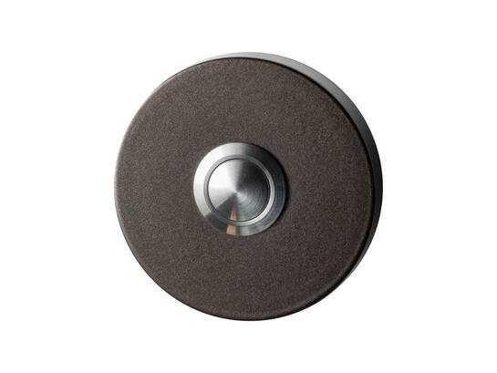 GPF Beldrukker rond met RVS button DARK BLEND