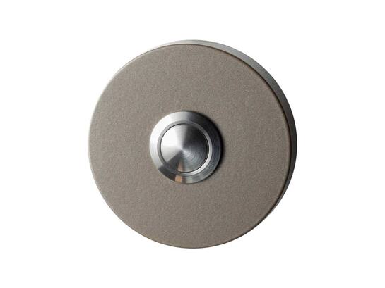 GPF Beldrukker rond met RVS button MOCCA BLEND