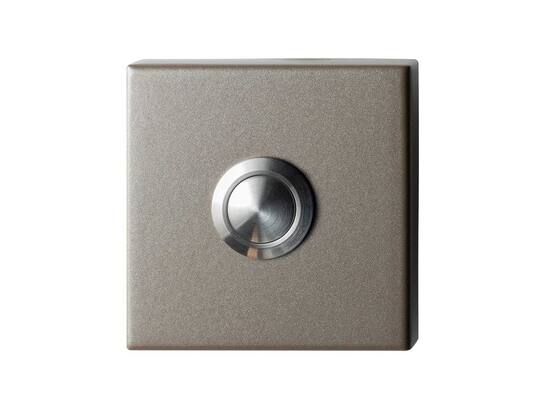 GPF Beldrukker vierkant met RVS button MOCCA BLEND