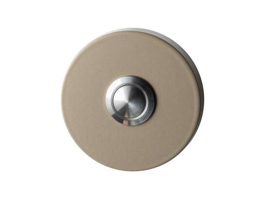 GPF Beldrukker rond met RVS button CHAMPAGNE BLEND