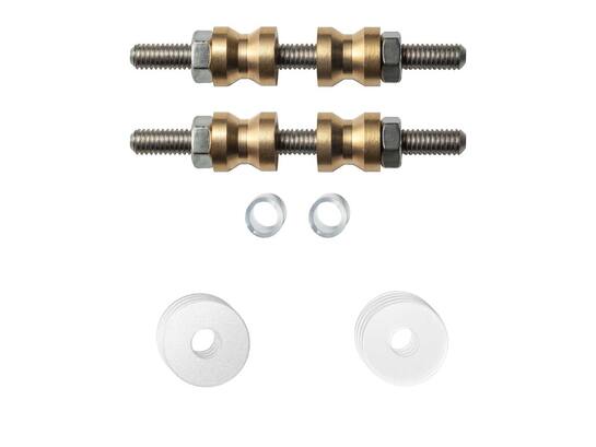 GPF Glasdeur set met vlakke witte rozet WIT