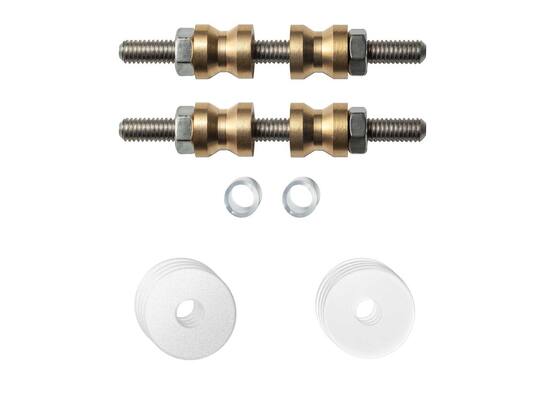 GPF Glasdeur set met vlakke witte rozet WIT