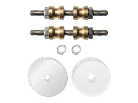 GPF Glasdeur set met vlakke witte rozet WIT