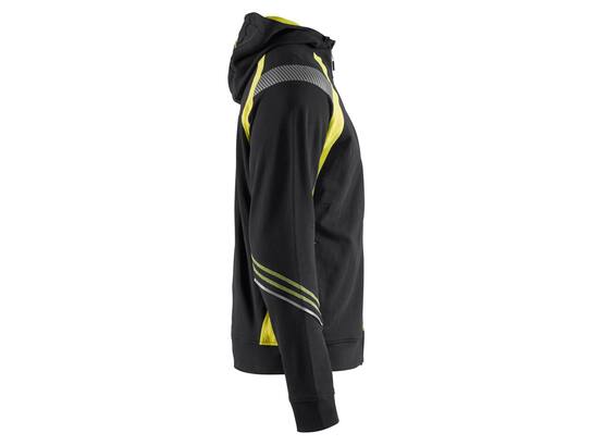 Blaklader Hooded Sweater High Visibility 3433 Zwart/Geel XXL