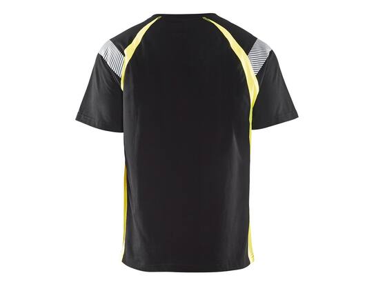 Blaklader T-Shirt High Visiblity 3332 ZWART/GEEL L
