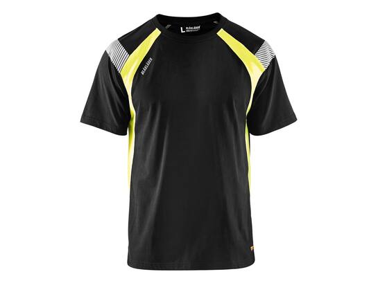 Blaklader T-Shirt High Visiblity 3332 Zwart/Geel 4XL