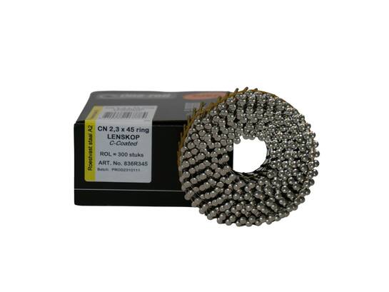 TJEP Coilnagel 15 gr. RVS A2 300 stuks CN 23/45 2,3X45MM