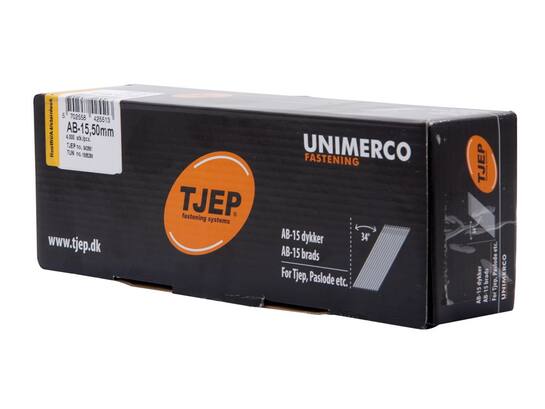 Tjep Brad 34 gr. RVS A2 4000 stuks AB-15 50MM