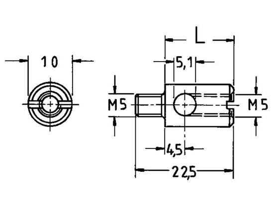 Junie Verlengbus tbv drukcilinder 2960 10MM