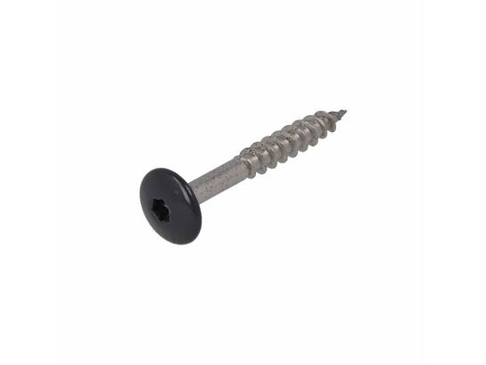 Dak&Gevel Kleurkopschroef RVS A2 Antraciet RAL7016 - 50ST. 4,8x25MM