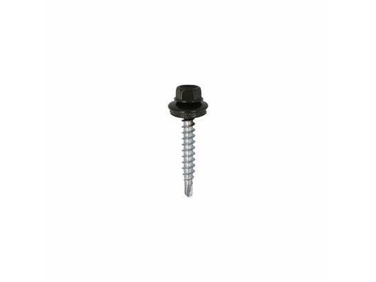 Dak&Gevel Profielplaatschroef Verzinkt Flessengroe RAL6007 - 50ST. 4,9X35MM