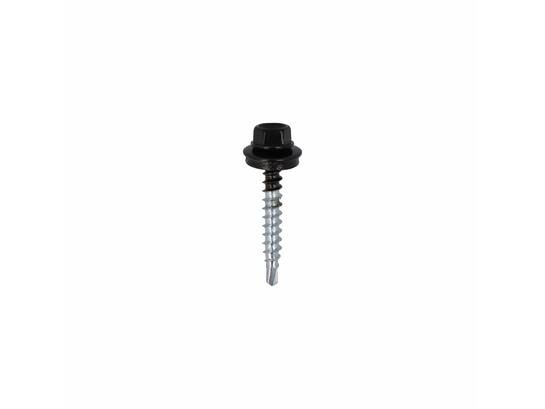 Dak&Gevel Profielplaatschroef Verzinkt Zwart RAL9005 - 50ST. 4,9x35MM