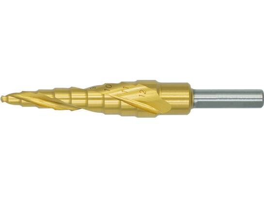 Phantom Plaatboor getrapt Ergo Step HSS TiN 44.115 4-12 MM