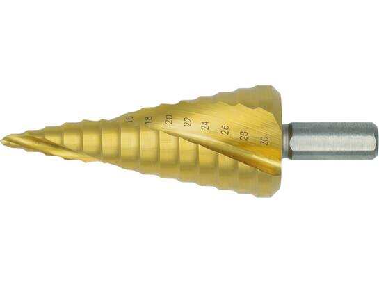 Phantom Plaatboor getrapt Ergo Step HSS TiN 44.115 6-30 MM