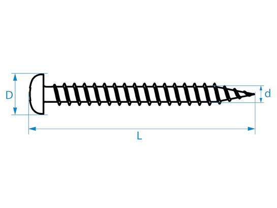 GebuVolco Spaanplaatschroef RVS CK PZ1 3.0x30 200 stuks