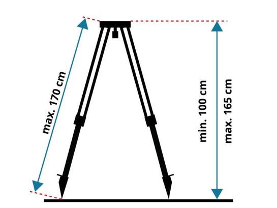 LEVELFIX Statief aluminium universeel P180EM