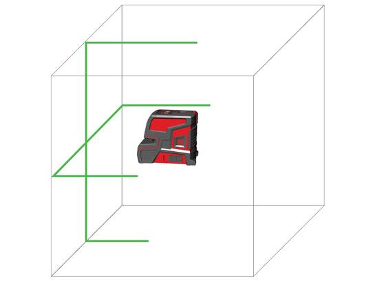 LEVELFIX Kruislijnlaser groen CL202G MET STATIEF