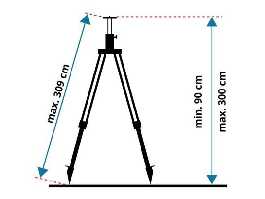 LEVELFIX Statief aluminium opdraaibaar licht P300IM