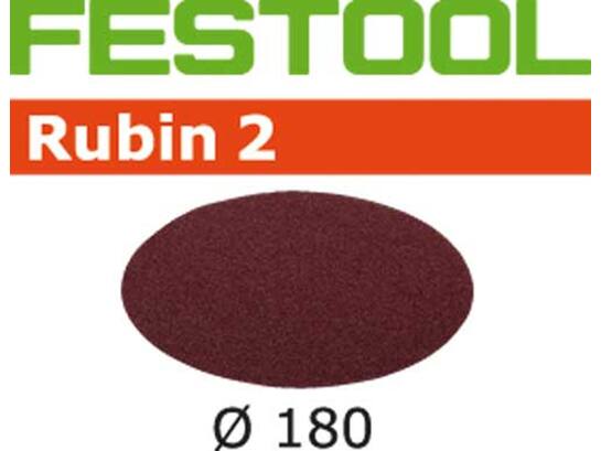 Festool Schuurschijf rubin 2 STF D180/0 P180 RU2/50