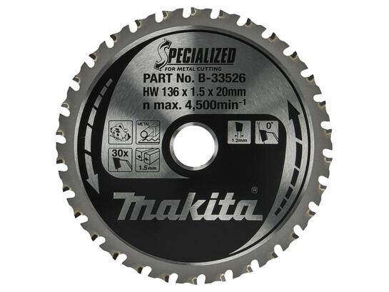 Makita Zaagblad metaal B-33526