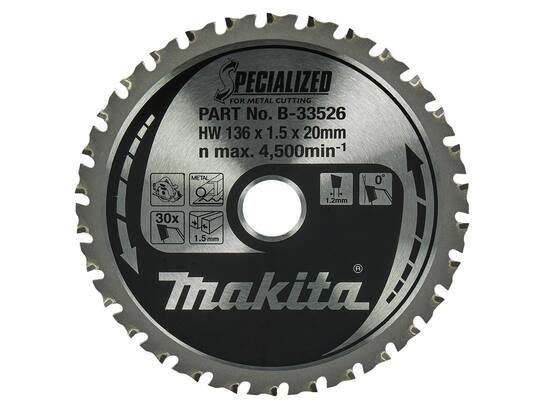 Makita Zaagblad metaal B-33526
