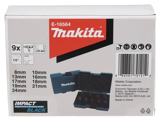 Makita Krachtdoppenset 9-delig