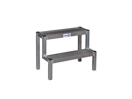 Alga aluminium montagetrap 2 treden