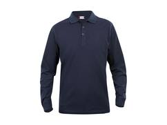 Clique Poloshirt lange mouwen Classic Lincoln dark navy maat S