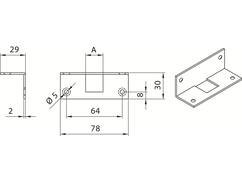 DX Hoeksluitplaat voor pompespagnolet hsp 10 10X10MM