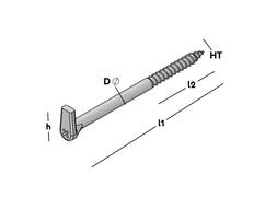 GB Schroefduim met gleuf 65X18