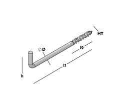 GB Schroefduim houtdraad verzinkt 80X23