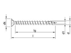 Heco Spaanplaatschroef PK verzinkt HECO-TOPIX-PLUS 6.0X80 100st
