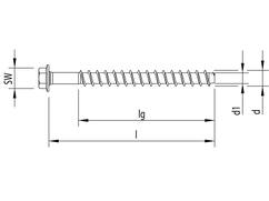 Heco Multi-monti anker zeskant met ring MMS-PLUS SS 6X60 100 stuks