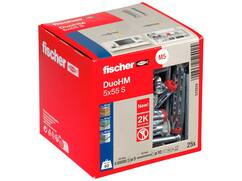 Fischer hollewandplug DUOHM 5X55 S PH met schroef CK TX25 25st