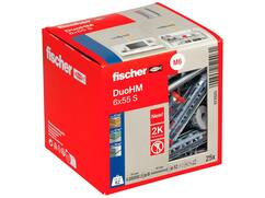 Fischer hollewandplug DUOHM 6X55 S PH met schroef CK TX30 25st