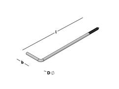 GB Kozijnanker verzinkt 200X50 100st