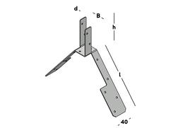 GB Ruitersteun verzinkt 32 MM
