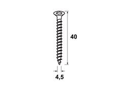 Axa Schroeven torx staal 8 stuks 4,5X40 MM