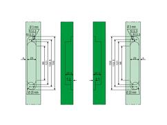 AXA Verdekt 3D scharnier grijs 1910-15-49 150X25X22,