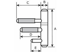 DX Inboorpaumelle hpl14755043-0 14 MM