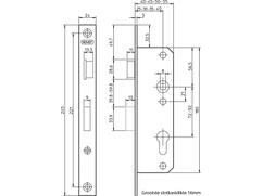 NEMEF Smaldeurslot dag- en nacht 8691/14-40 RS 40 MM/PC 7