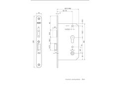 NEMEF VH dag en nachtslot rond RVS 4429/27 LINKS PC 72-55