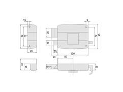 CISA Cilinderoplegslot met losse cilinder 50430-50-2 50-95 MM-LS
