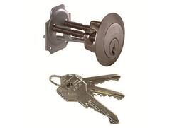 Cisa Staartcilinder messing mat vernikkeld 02500 DEURDIKTE MAX.85MM DIA.30,5MM