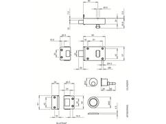 LIPS Cilinderoplegslot met losse cilinder 1758-1 60 MM